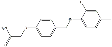 2-(4-{[(2-fluoro-4-methylphenyl)amino]methyl}phenoxy)acetamide