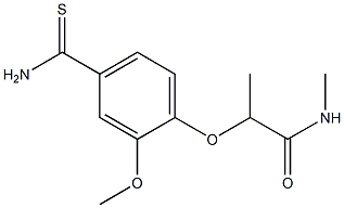 2-(4-carbamothioyl-2-methoxyphenoxy)-N-methylpropanamide