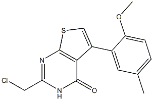 2-(chloromethyl)-5-(2-methoxy-5-methylphenyl)-3H,4H-thieno[2,3-d]pyrimidin-4-one