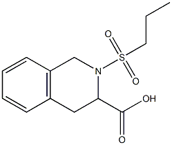 2-(propylsulfonyl)-1,2,3,4-tetrahydroisoquinoline-3-carboxylic acid