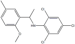 2,4,6-trichloro-N-[1-(2-methoxy-5-methylphenyl)ethyl]aniline