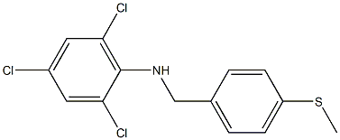 2,4,6-trichloro-N-{[4-(methylsulfanyl)phenyl]methyl}aniline|