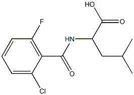 2-[(2-chloro-6-fluorophenyl)formamido]-4-methylpentanoic acid