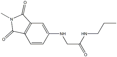 2-[(2-methyl-1,3-dioxo-2,3-dihydro-1H-isoindol-5-yl)amino]-N-propylacetamide