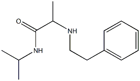 2-[(2-phenylethyl)amino]-N-(propan-2-yl)propanamide Structure