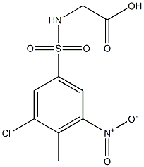 2-[(3-chloro-4-methyl-5-nitrobenzene)sulfonamido]acetic acid