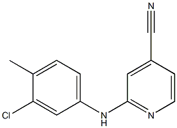 2-[(3-chloro-4-methylphenyl)amino]pyridine-4-carbonitrile