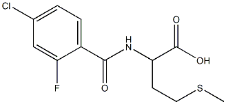 2-[(4-chloro-2-fluorophenyl)formamido]-4-(methylsulfanyl)butanoic acid