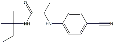 2-[(4-cyanophenyl)amino]-N-(2-methylbutan-2-yl)propanamide