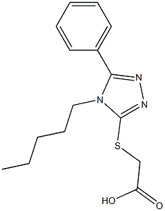 2-[(4-pentyl-5-phenyl-4H-1,2,4-triazol-3-yl)sulfanyl]acetic acid