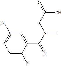 2-[(5-chloro-2-fluorophenyl)-N-methylformamido]acetic acid