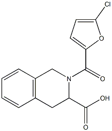 2-[(5-chlorofuran-2-yl)carbonyl]-1,2,3,4-tetrahydroisoquinoline-3-carboxylic acid