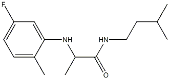 2-[(5-fluoro-2-methylphenyl)amino]-N-(3-methylbutyl)propanamide