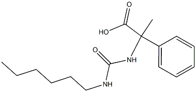 2-[(hexylcarbamoyl)amino]-2-phenylpropanoic acid