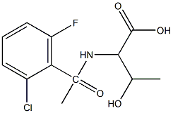 2-[1-(2-chloro-6-fluorophenyl)acetamido]-3-hydroxybutanoic acid