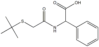 2-[2-(tert-butylsulfanyl)acetamido]-2-phenylacetic acid