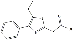 2-[4-phenyl-5-(propan-2-yl)-1,3-thiazol-2-yl]acetic acid