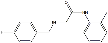 2-{[(4-fluorophenyl)methyl]amino}-N-(2-methylphenyl)acetamide