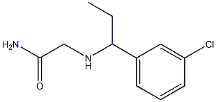 2-{[1-(3-chlorophenyl)propyl]amino}acetamide