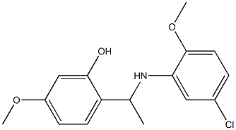 2-{1-[(5-chloro-2-methoxyphenyl)amino]ethyl}-5-methoxyphenol