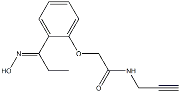 2-{2-[(1E)-N-hydroxypropanimidoyl]phenoxy}-N-prop-2-ynylacetamide