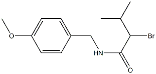 2-bromo-N-(4-methoxybenzyl)-3-methylbutanamide Structure