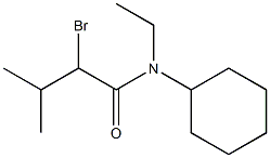 2-bromo-N-cyclohexyl-N-ethyl-3-methylbutanamide Structure