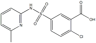 2-chloro-5-[(6-methylpyridin-2-yl)sulfamoyl]benzoic acid