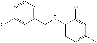 2-chloro-N-[(3-chlorophenyl)methyl]-4-methylaniline