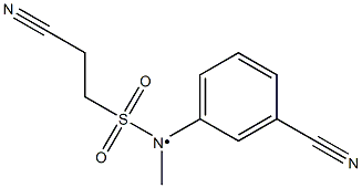 2-cyano-N-(3-cyanophenyl)-N-methylethane-1-sulfonamido