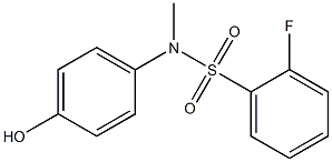 2-fluoro-N-(4-hydroxyphenyl)-N-methylbenzene-1-sulfonamide
