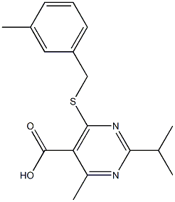 2-isopropyl-4-methyl-6-[(3-methylbenzyl)thio]pyrimidine-5-carboxylic acid