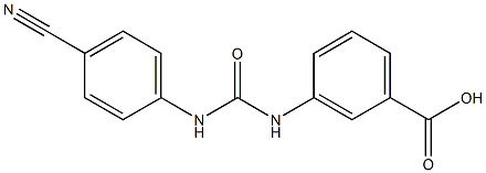 3-({[(4-cyanophenyl)amino]carbonyl}amino)benzoic acid