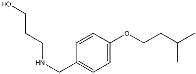 3-({[4-(3-methylbutoxy)phenyl]methyl}amino)propan-1-ol Structure
