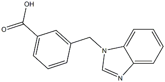 3-(1H-benzimidazol-1-ylmethyl)benzoic acid Struktur