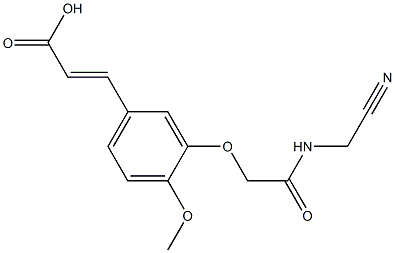 3-(3-{[(cyanomethyl)carbamoyl]methoxy}-4-methoxyphenyl)prop-2-enoic acid