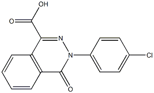 3-(4-chlorophenyl)-4-oxo-3,4-dihydrophthalazine-1-carboxylic acid Structure