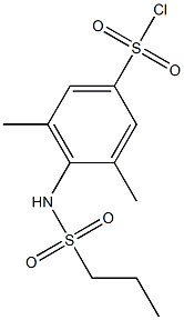 3,5-dimethyl-4-(propane-1-sulfonamido)benzene-1-sulfonyl chloride