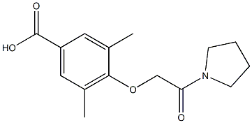 3,5-dimethyl-4-[2-oxo-2-(pyrrolidin-1-yl)ethoxy]benzoic acid