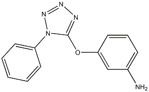 3-[(1-phenyl-1H-tetrazol-5-yl)oxy]aniline Struktur