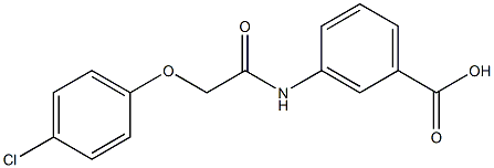 3-[2-(4-chlorophenoxy)acetamido]benzoic acid