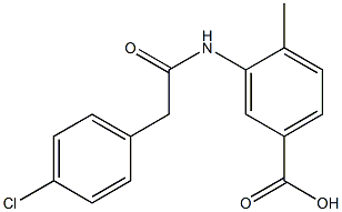 3-[2-(4-chlorophenyl)acetamido]-4-methylbenzoic acid