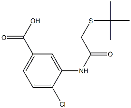 3-[2-(tert-butylsulfanyl)acetamido]-4-chlorobenzoic acid