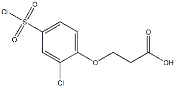 3-[2-chloro-4-(chlorosulfonyl)phenoxy]propanoic acid|