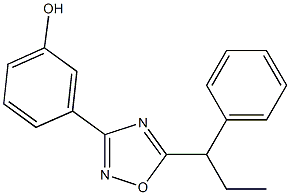 3-[5-(1-phenylpropyl)-1,2,4-oxadiazol-3-yl]phenol