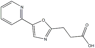 3-[5-(pyridin-2-yl)-1,3-oxazol-2-yl]propanoic acid Structure