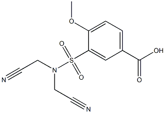 3-[bis(cyanomethyl)sulfamoyl]-4-methoxybenzoic acid
