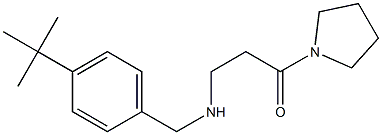 3-{[(4-tert-butylphenyl)methyl]amino}-1-(pyrrolidin-1-yl)propan-1-one Structure