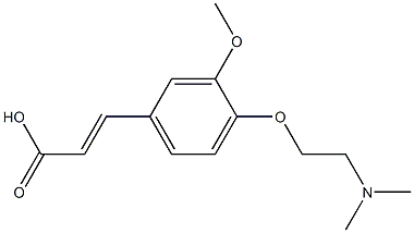 3-{4-[2-(dimethylamino)ethoxy]-3-methoxyphenyl}prop-2-enoic acid
