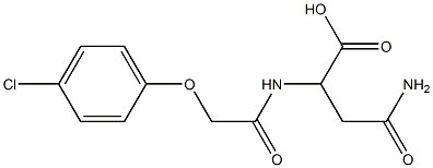 3-carbamoyl-2-[2-(4-chlorophenoxy)acetamido]propanoic acid